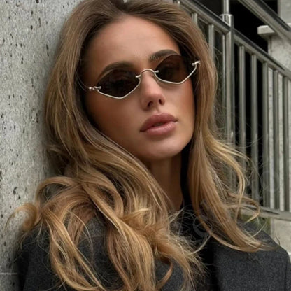 Fashion Small Polygonal Luxury Sunglasses For Women