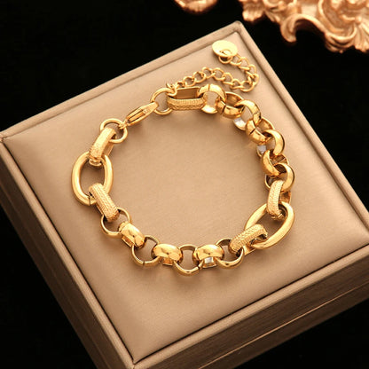 316L Stainless Steel Twisted Bracelet Bangles For Women