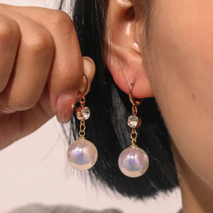 New Trend Minimalist Pearl Long Earrings