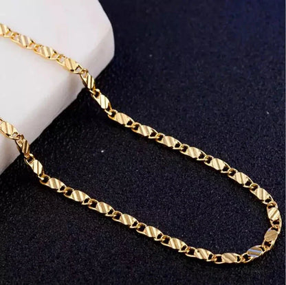 Gold/Silver Chain Necklace For Women&Men