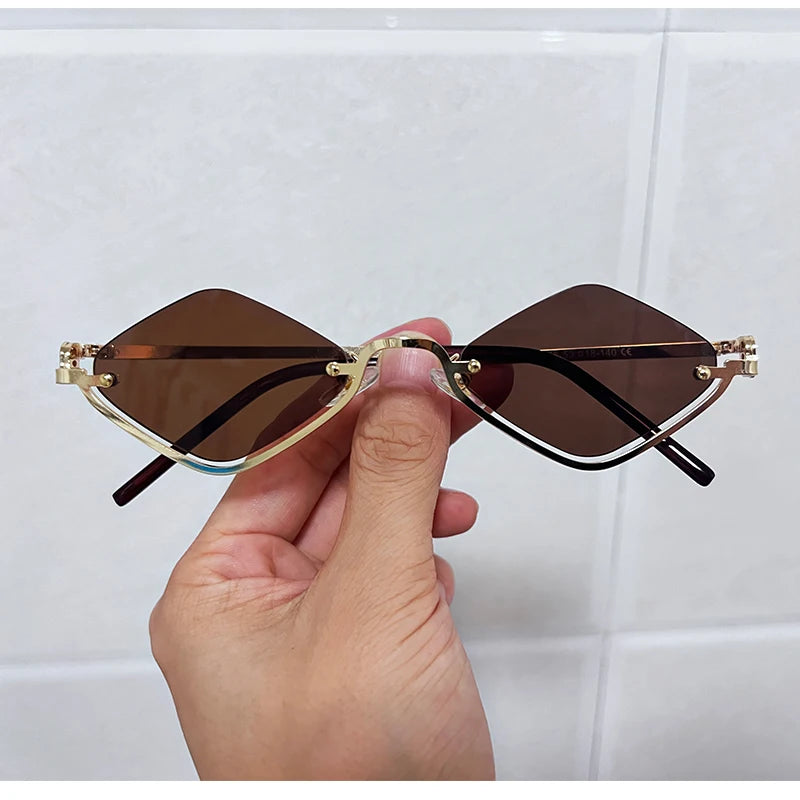 Fashion Small Polygonal Luxury Sunglasses For Women