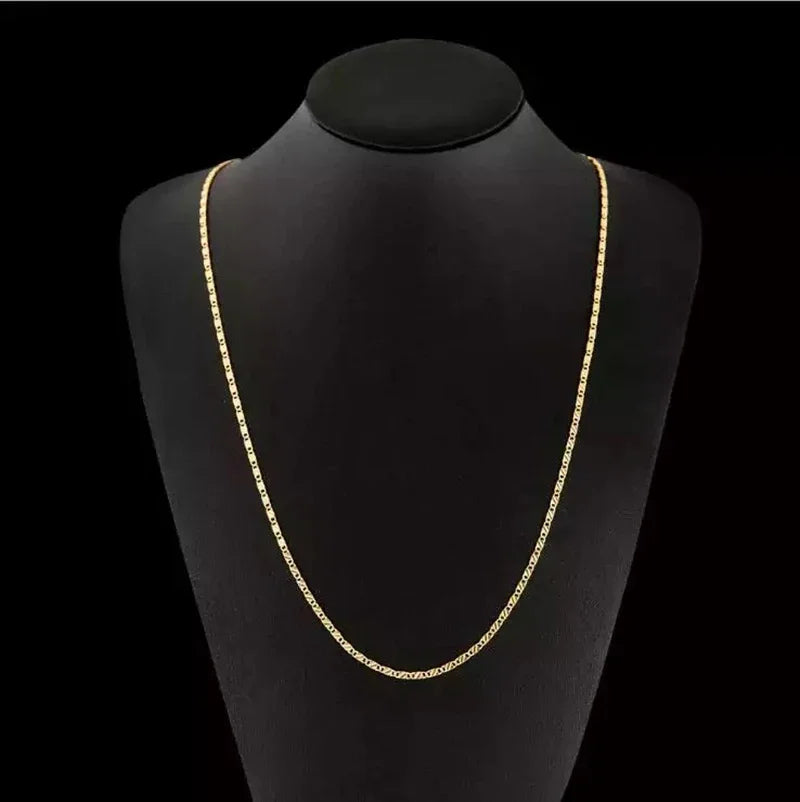 Gold/Silver Chain Necklace For Women&Men