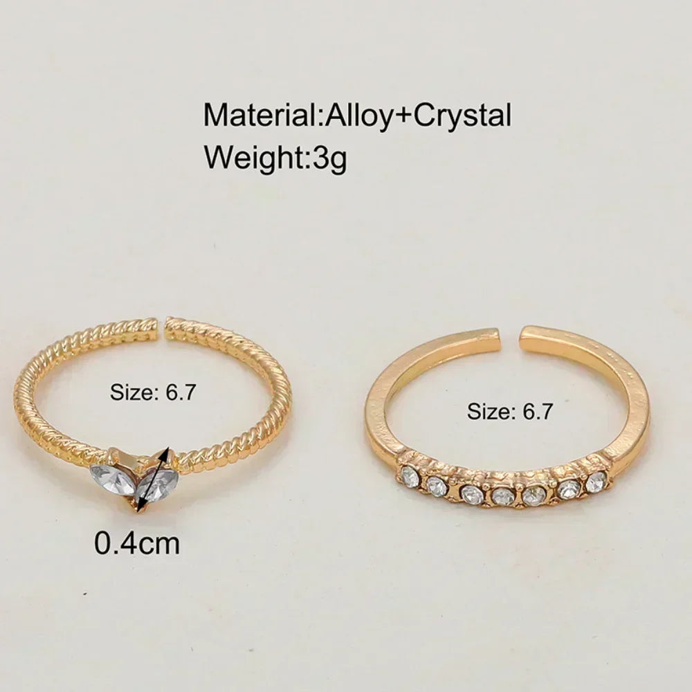 Luxury Zircon Heart Rings For Women