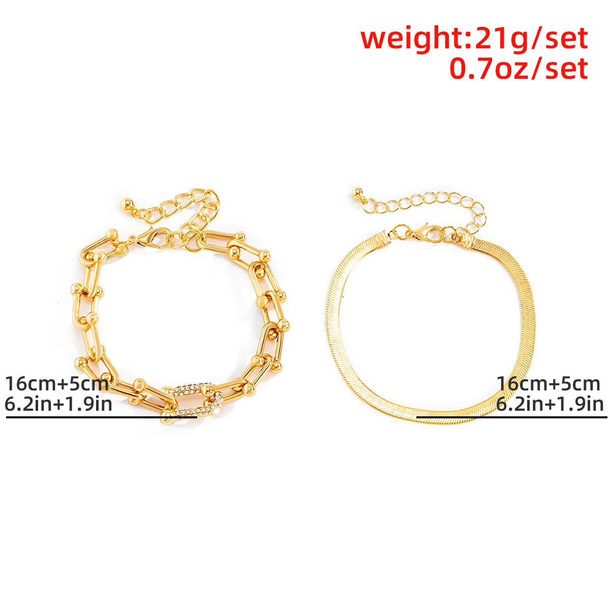 Trendy Metal Bangle Bracelets For Women