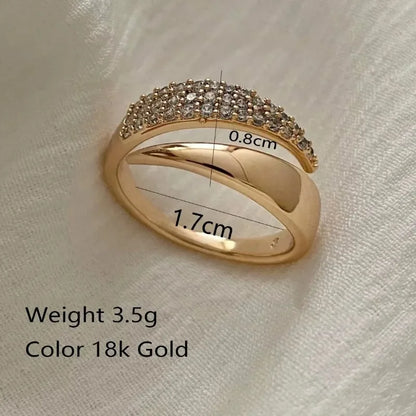 Luxury Zircon Heart Rings For Women