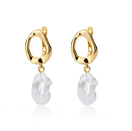 Stainless Steel Star Hoop Earrings For Women