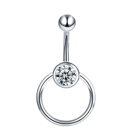 1Pc Surgical Steel Belly Button Ring