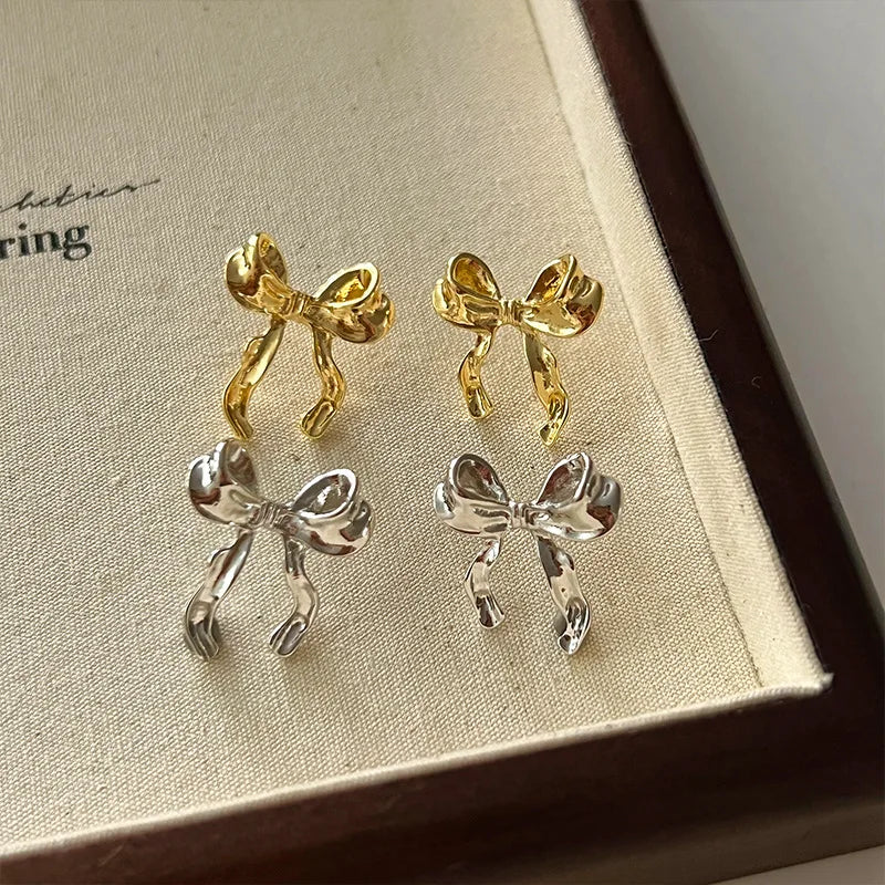 Bow Knot Earrings Women's Simple Elegant Jewelry