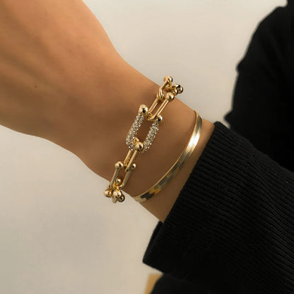 Trendy Metal Bangle Bracelets For Women