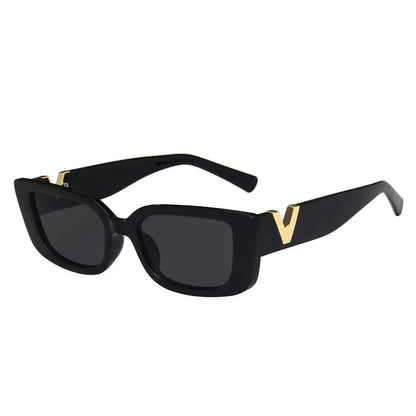 Retro Rectangle Vintage Sunglasses For Women