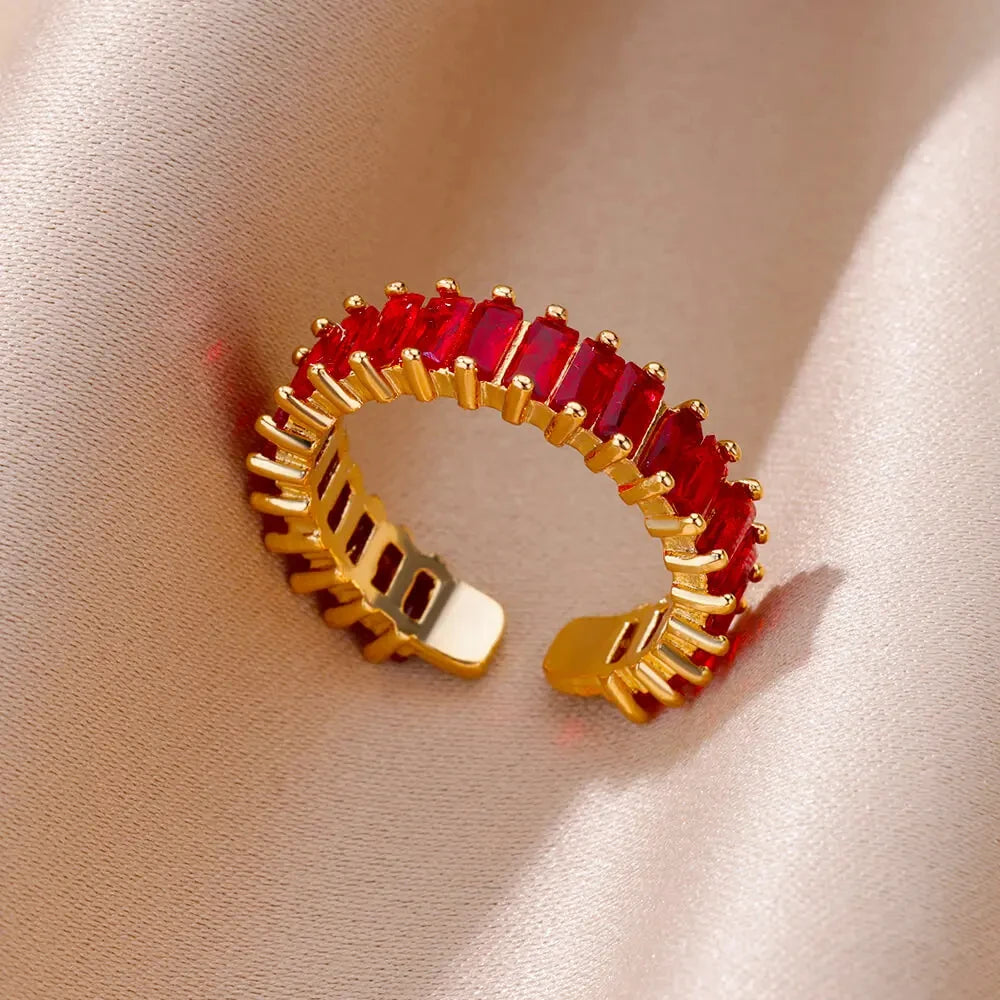 Colorful Cubic Boho Ring For Women