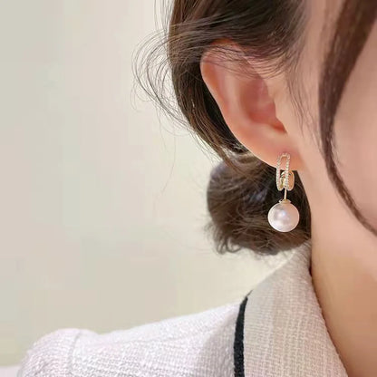 New Trend Minimalist Pearl Long Earrings