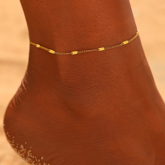 Stainless Steel Anklet New Style Luxury Sense For Women