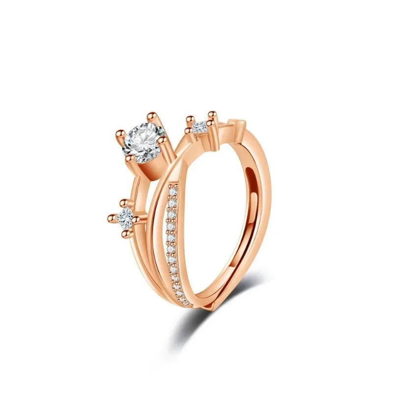 Luxury Zircon Heart Rings For Women