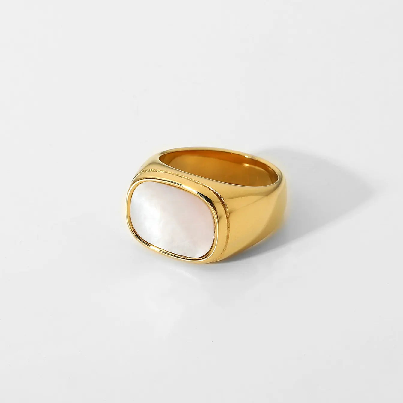 Gold Plated 316L Stainless Steel Trendy Rings