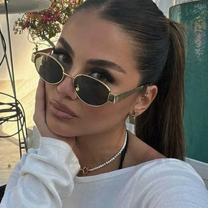 Fashion Oval Retro Trend Sunglasses For Women