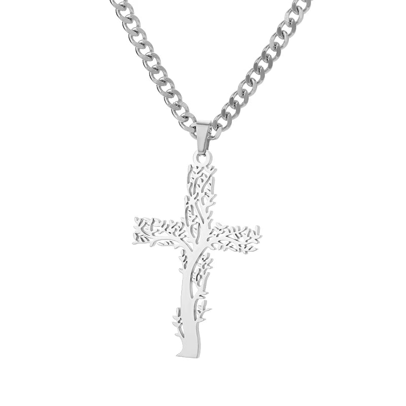 Zircon Cross Necklace For Women