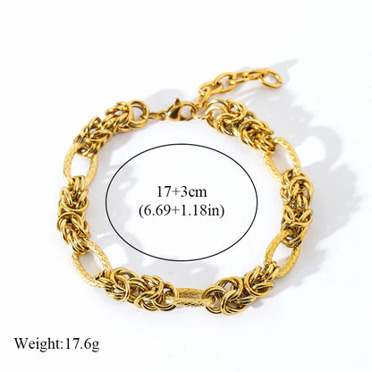 316L Stainless Steel Twisted Bracelet Bangles For Women