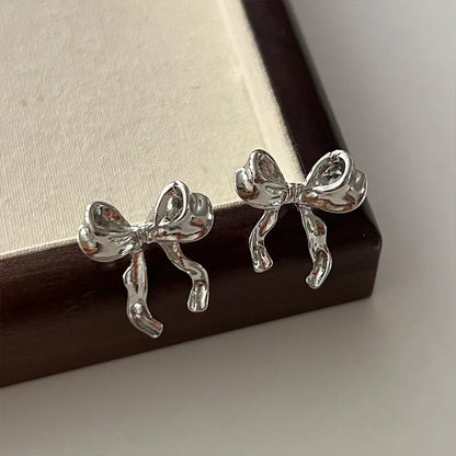 Bow Knot Earrings Women's Simple Elegant Jewelry