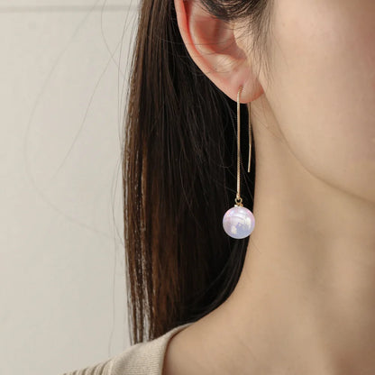 New Trend Minimalist Pearl Long Earrings