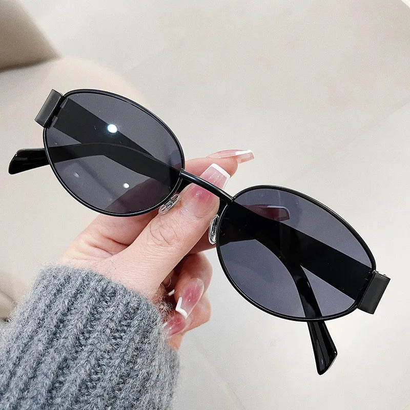 Fashion Oval Retro Trend Sunglasses For Women