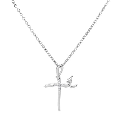 Zircon Cross Necklace For Women