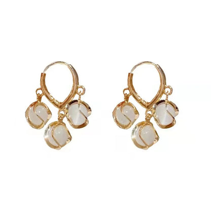 New Trend Minimalist Pearl Long Earrings