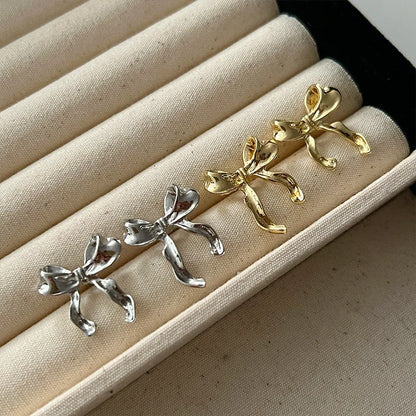 Bow Knot Earrings Women's Simple Elegant Jewelry